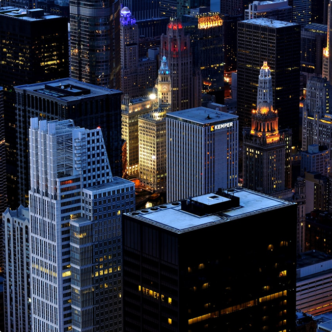 Cityscape at night